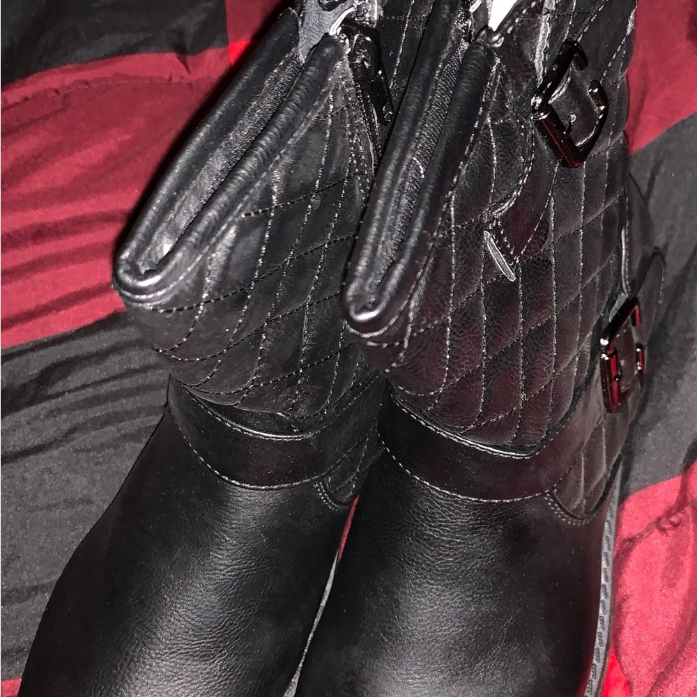 Black Diamond Quilted Boots!